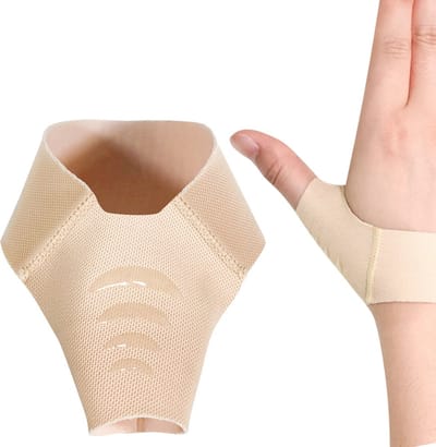 WiseGoods Luxe Duimbrace - Duimspalk - Sport Brace - Bandage - Accessoires Sporten - Sporttape - Verband - Gezondheid - Beige S
