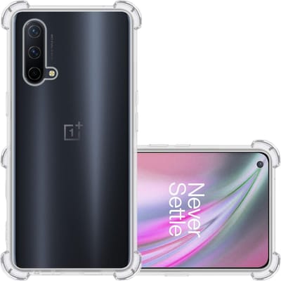Hoesje - Geschikt voor OnePlus Nord CE - Sterk & Shockproof - Siliconen Case - Back Cover - Telefoon Hoes Shock Proof - Transparant
