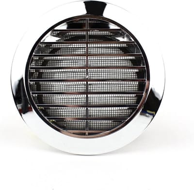 Rond Ventilatie Rooster met Insectennet - Ø 70mm Afvoer Rooster Kunststof