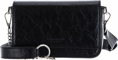 SEIDENFELT MANUFAKTUR Schoudertas Liinaja Crossbag Glossy Black Zwart