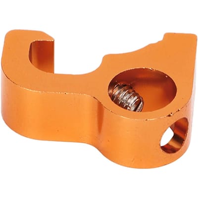 Cadenas de consignation Tagout en alliage d'aluminium, micro-cadenas de consignation électrique pour appareillage électrique industriel orange