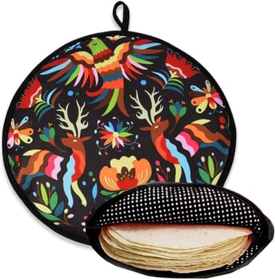 KZQ Geïsoleerde tas van 30 cm - Magnetronbestendig - Geïsoleerde pizzatas - Geschikt voor tortilla's, burrito's en Mexicaanse gerechten