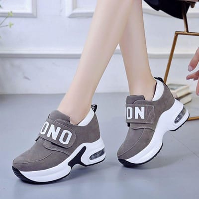 Chaussures à talons épais pour femmes, chaussures simples à talons hauts, grandes tailles, confortables, à semelles souples 40 gris
