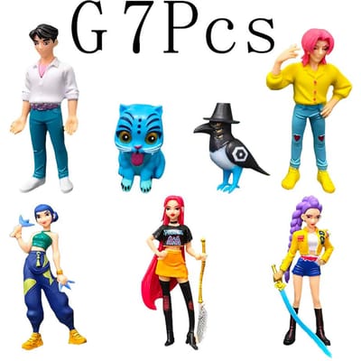100% NEUF Kpop Devil Hunter Rumi Zoe Mira anime polychlorure de vinyle collection de personnages bibelots de bureau Cadeau du Nouvel An pour enfants