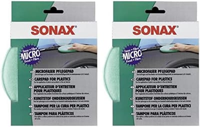 Microvezel Onderhoudspads - Interieur Pads - Kunststof Verzorgen - Ergonomische Vorm - 2 stuks - Groen