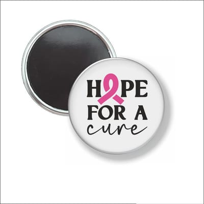 Button Met Magneet 58 MM - Hope For A Cure - NIET VOOR KLEDING