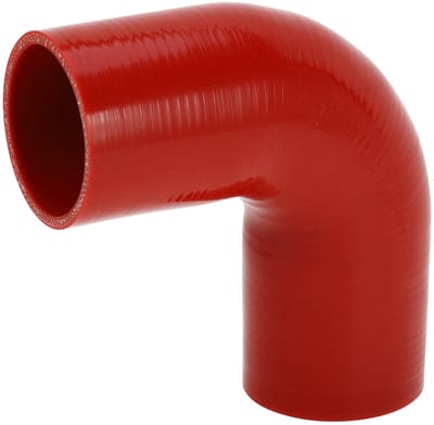 Dailygoods- Inlaatpijp Silicone - 65mm Binnendiameter - 120mm Lengte - 90 Graden - 5mm Dikte - 4-Laags Versterkt - Hoge Temperatuur - Siliconenslang