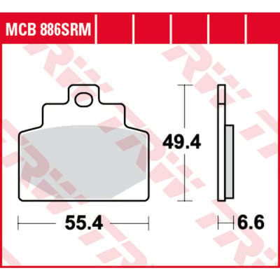 Remblokset TRW MCB886SRM