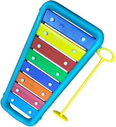 Klokkenspel Set - Percussie Instrument - Muziek Leren - 8 Kleurrijke Toetsen - 29 cm - Multicolor