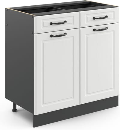 Vicco R-Line Keukenonderkast – 80 cm zonder werkblad Wit Landhuis