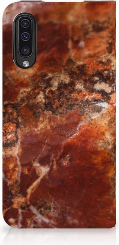 Samsung Galaxy A50 Standcase Marmer Bruin