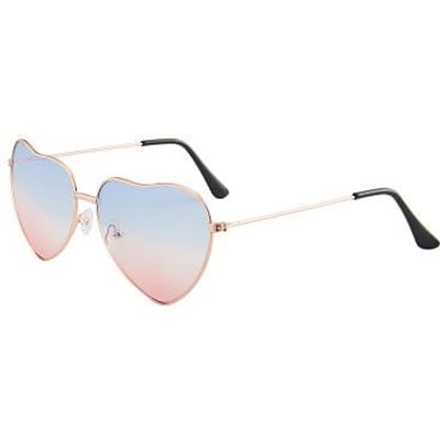 Zonnebril Dames Dames Hartvormige Candy Zonnebril Metalen Designer Stijlvolle Randloze LOVE Bril Ray Heren Zonnebrillen Premium Other