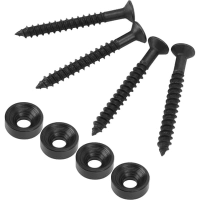 4 Sets Gitaar Halsverbinding Busset Metalen Hulsbout met Schroef Accessoire voor Elektrische BasGoud black