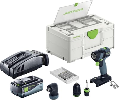 Festool TXS 18-basisset accuboormachine 18 V 40 Nm borstelloos + 1x accu 8,0 Ah + snellader + Systainer