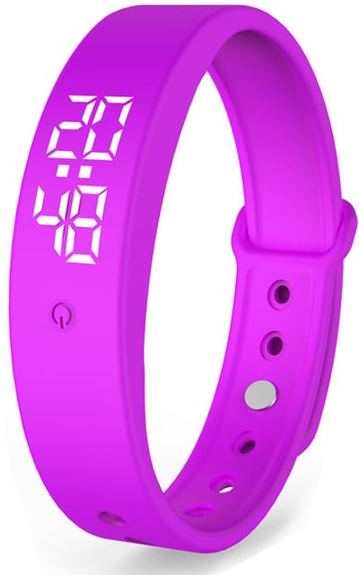 Wekker - Trillingsalarm Armband - Trillingsalarm Herinneringshorloge - Stille Trillingswekker Armband - 10 tijdsherinneringen - Paars