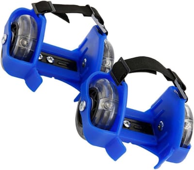 Hakwielschaatsen - Rol schoenen - Buiten spelen - Met verlichting - Verstelbaar - Blauw
