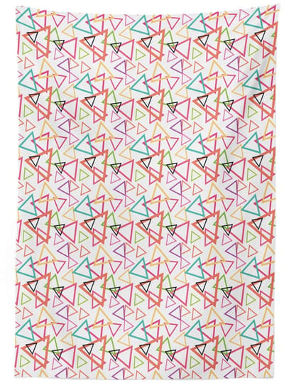 ABAKUHAUS Tafelkleed – Geometrisch Tribal – 140x200 cm – Meerkleurig