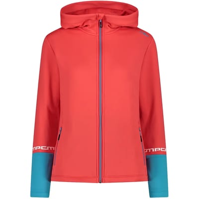 Cmp Fix Hood 32e4076 Fleece Met Kap Rood M Vrouw