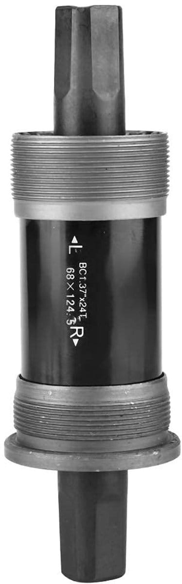 Dailygoods- Trapas 124,5mm Stalen - Vierkante Gaten - As voor Spindel Crank Set - Geschikt voor Racefiets/Trekkingfiets - Duurzaam Ontwerp - Fietstrapas