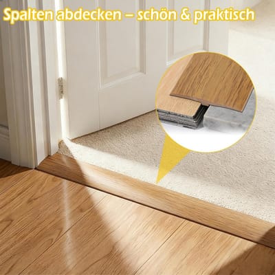 PVC Deurdrempels - Houtnerf Afwerking - Vloer Afwerking - Lichtgewicht Ontwerp - 16x16x4 cm - Licht Hout