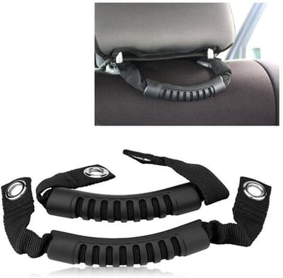 Dailygoody - 2x Verstelbare Achterzitplaats Handgrepen voor Jeep