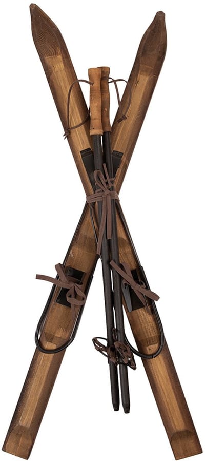 Clayre & Eef Decoratie 24x10x90 cm Bruin Hout