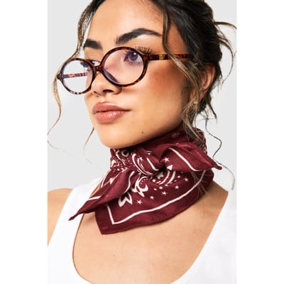 boohoo Dames Rode Nekdoek | Rood