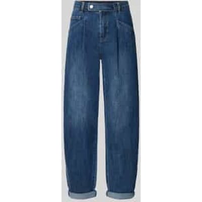 Regular fit barrel jeans van katoenmix model 'Studio Pants'