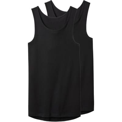 esmara Men Set van 2 heren hemden (Zwart, M)