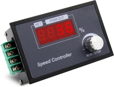 PWM DC Motor Snelheidsregelaar 6-60V met Digitale Display en Soft Start/Stop