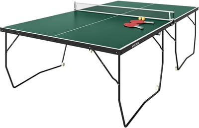 SPORTNOW tafeltennistafel met speelnet, 2 rackets en 3 ballen groente