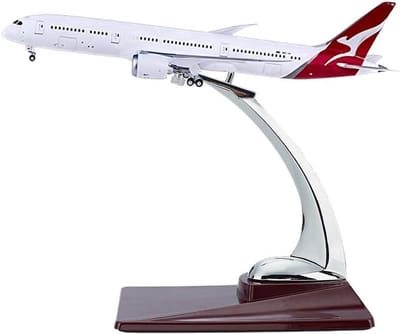 Vliegtuig Display Stand 142x78x145mm Kokosbruin Opslag - Metalen Staaf - Model Vliegtuigen 30-50cm