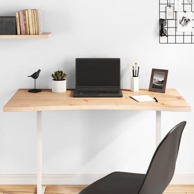Houten Bureaublad - Tafelblad Werkplek - Bureau Opknappen - Massief Grenenhout - 110 x 60 cm - Bruin