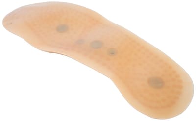 Allecto - Magnetische inlegzolen - Acupressuurinlegzolen - Voettherapie en verlichting van vermoeidheid - Geel - Verstelbaar voor mannen en vrouwen..
