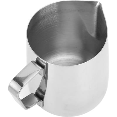 Pichet à lait 350 ml Café au lait Cappuccino Moussage Acier inoxydable Pichet à mousser le lait Crémier pour L(for 6.5-9kg)