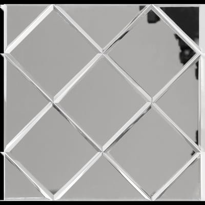 Zelfklevende Mozaïek Tegel - Afimera Silver Glass - Zilver - 300x300x4mm