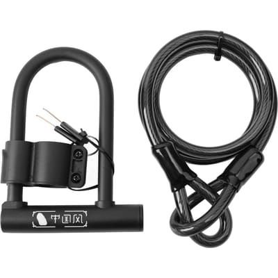 Antivol U Vélo Imperméable Antirouille Vélo Robuste Haute Sécurité Antivol en U pour Vélo de Montagne gray