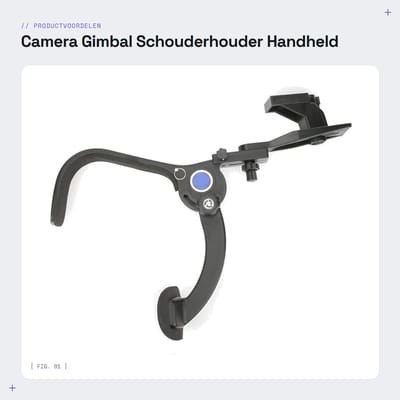 Dailygoods- Schouderhouder Professionele Camera - Video Stabilisator - Handheld Fotografie - Flexibele Riem - Maximaal Draagvermogen 6 KG - Gemaakt van ABS en Glasvezel - Camera Stabilizer