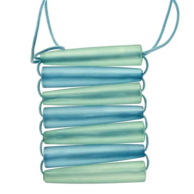 Behave - Ketting turquoise met hanger - Grafische zomerstijl