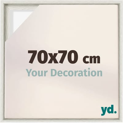 Your Decoration - Baklijst 70x70 cm - White Wash - Baklijst voor Canvas - MDF - Lyon