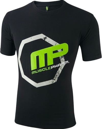 MusclePharm Octagon MMA UFC T-shirt T-shirt Katoen Zwart - M