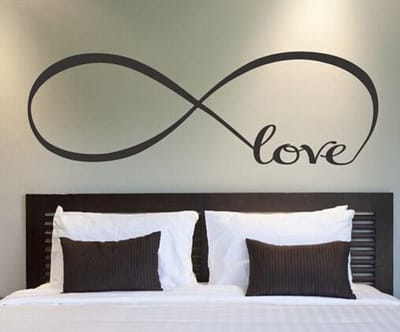 Love Infinity Muursticker - XXL
