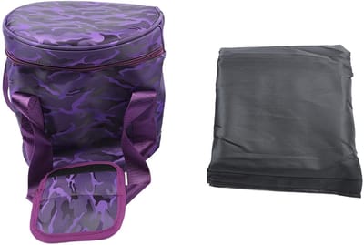 Dailygoods- Klankschaal Tas Dubbele Rits - Muziekschaal Case - Draagtas - Opbergtas - Kristallen Klankschaal - Goede Bescherming