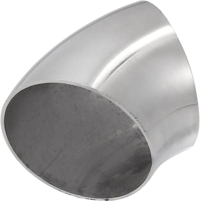 Dailygoods- Uitlaatbocht 45 Graden - Duurzaam SS304 RVS - Buis 63mm - Pijpverbinder - Roestvrij - Eenvoudig te installeren - Uitlaatpijp