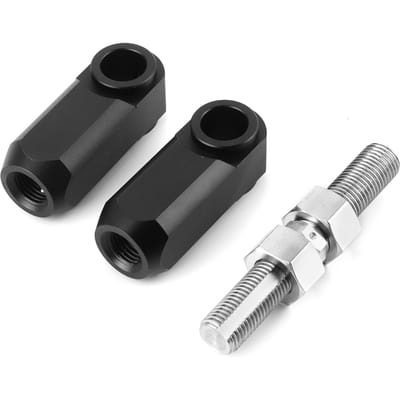 Kit de biellettes d'abaissement de moto 1‑4 pouces avec tige filetée pour Yamaha Raptor 350 660R black