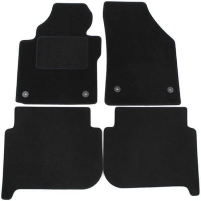 Tapis de sol - VW - Touran 2011-2015 - Velours noir - Ajustement précis - Antidérapant