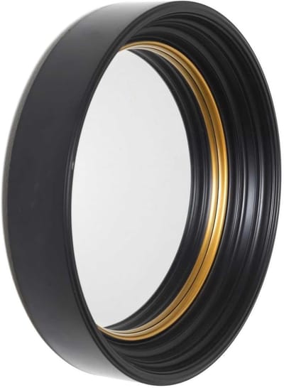 Ronde bolle wandspiegel 40,5 cm voor decoratie met vergrotend effect