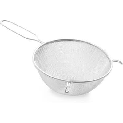 HENDI Passeerzeef – Metalen – Vertind – Niet vaatwasserbestendig – 360x210x80 mm