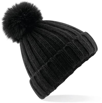 Cap Beechfield Fur Pop Pom Chunky