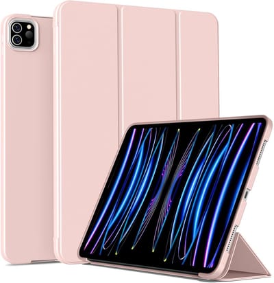 Casemania Hoes Geschikt voor Apple iPad Air 13 inch (2026, M4/2025, M3/2024, M2) - Roze - Smart Cover